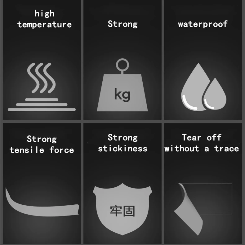 3M super Strong VHB double sided tape Waterproof no trace Self Adhesive Acrylic Pad Two Sides Sticky for Car Home Office School