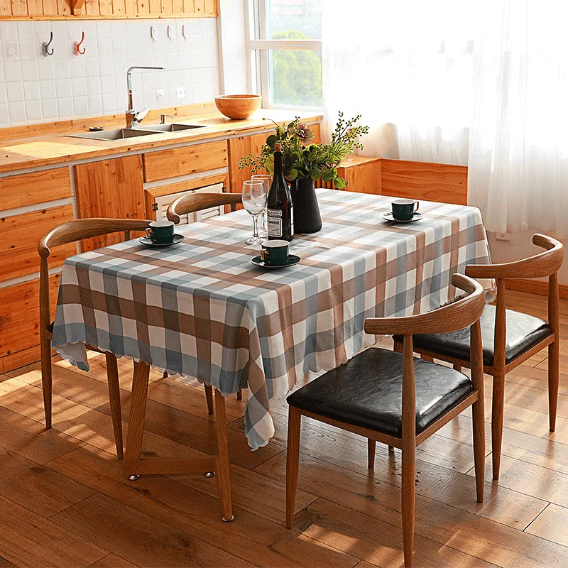 

Waterproof dining table rectangular tablecloth oil-proof tea table pad simple Nordic style coffee tablecloth