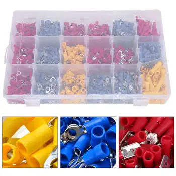 

1200Pcs Electrical Wire Terminal Crimp Connector Combination Flame Retardant Cold Pressed Terminal
