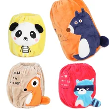 Новинка; сезон осень-зима; стильная водонепроницаемая одежда с манжетами и милым рисунком; бархатная детская одежда с рукавами для мальчиков и девочек; противообрастающая одежда