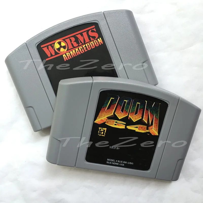 Doom 64 Worms Armageddon английская языковая Видеоигра для 64-битной консоли NTSC Версия