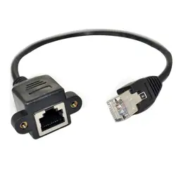 0,3-5 м RJ45 винт Ethernet адаптер Аксессуары Удлинительный кабель папа-мама LAN сеть пластиковая домашняя для ПК ноутбука Панель Крепление