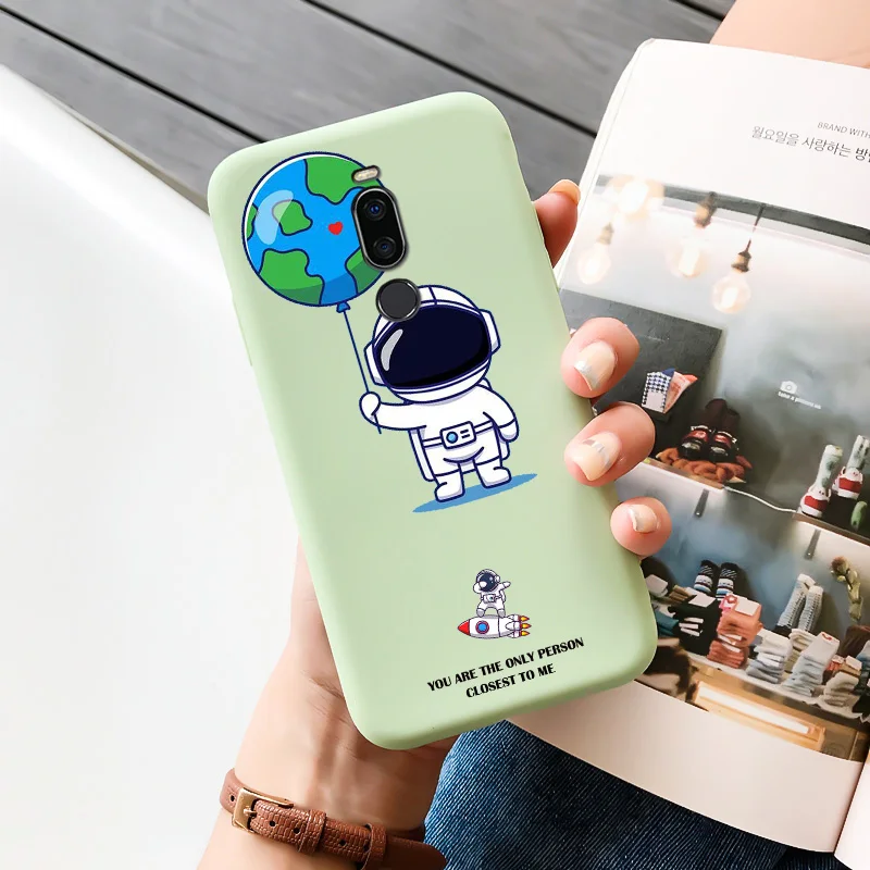 Cases For Meizu Astronaut TPU Soft Shell For Meizu X8 Case Personality Tide Shell For MEIZU X8 Case Silicone Edging Matte Phone For MEIZU meizu phone case with stones Cases For Meizu