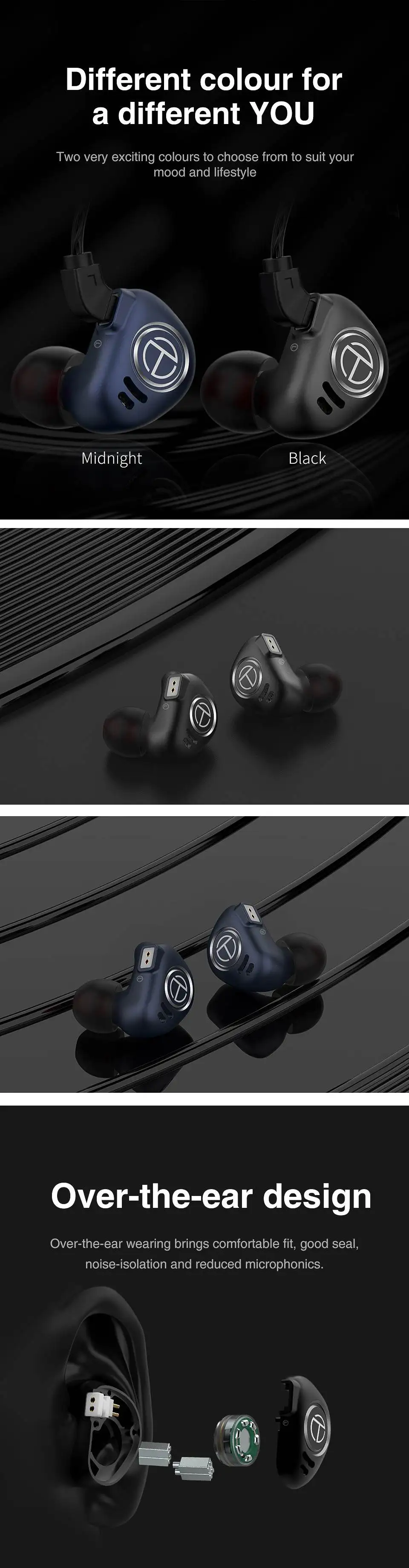 TRN V90 HiFi наушники Сбалансированные 4BA+ 1DD в ухо арматура Динамический драйвер бас Бег Спорт разрешение 2Pin съемный V80