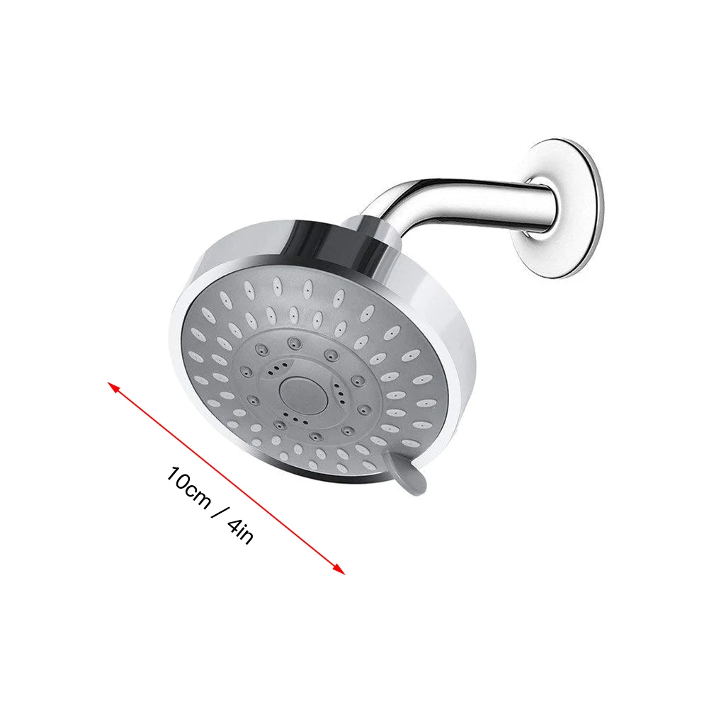 Насадка для душа из АБС пластика 5 режимов большая круглая хромированная насадка