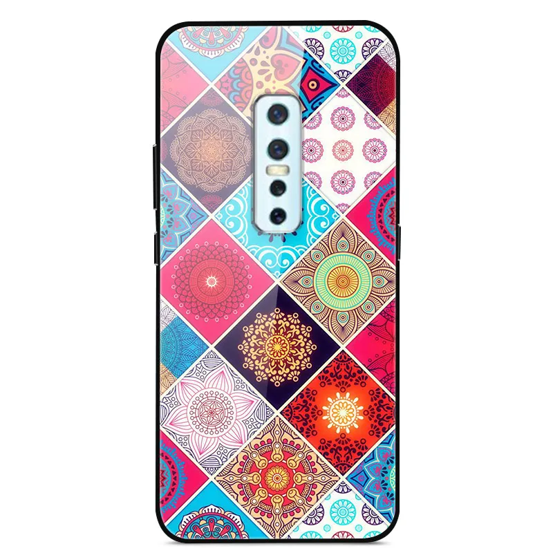 Чехол для Vivo V17 Pro, жесткая стеклянная задняя крышка, чехол для телефона, чехол для Vivo V17 Pro, чехол, TPU бампер, закаленное стекло для Vivo V17 Pro V17Pro