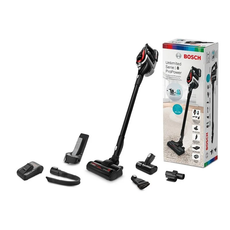 Аккумуляторный пылесос Bosch Unlimited Serie 8 ProPower BSS81POW Черный|Пылесосы| |