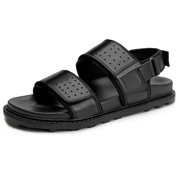 

Sandals Male Summer High Quality Genuine Leather Casual Breathable Sandals mens mens gladiator sandals summer all-match cowhide
