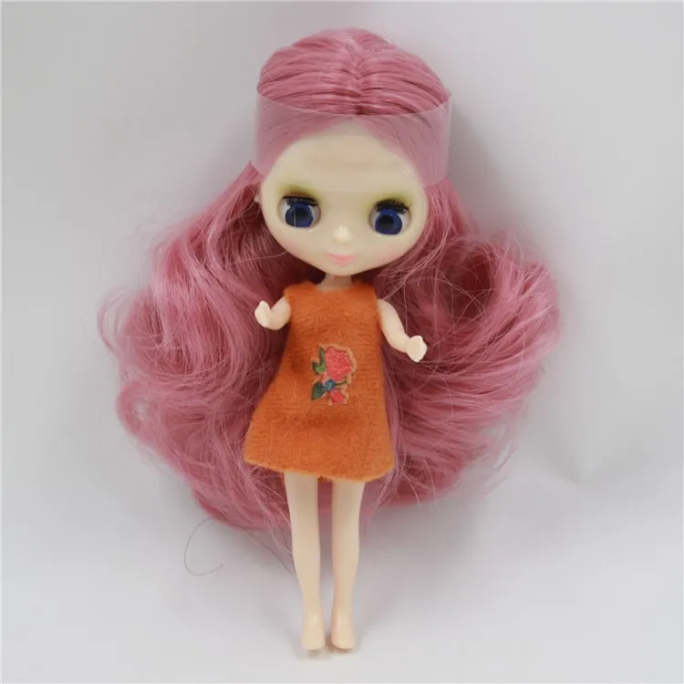 Мини-кукла Blyth 10 см BJD нормальная кукла тела, случайное платье, может изменить макияж, куклы+ платье+ сумка для хранения, детские игрушки для девочек - Цвет: style 10