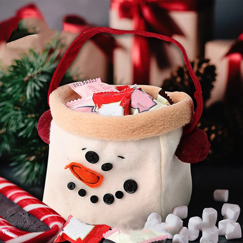 

Christmas Decorations For Home Candy Bag Happy New Year Present Packet Cartoon Embroidered Santa Claus Gift Bags navidad 2020