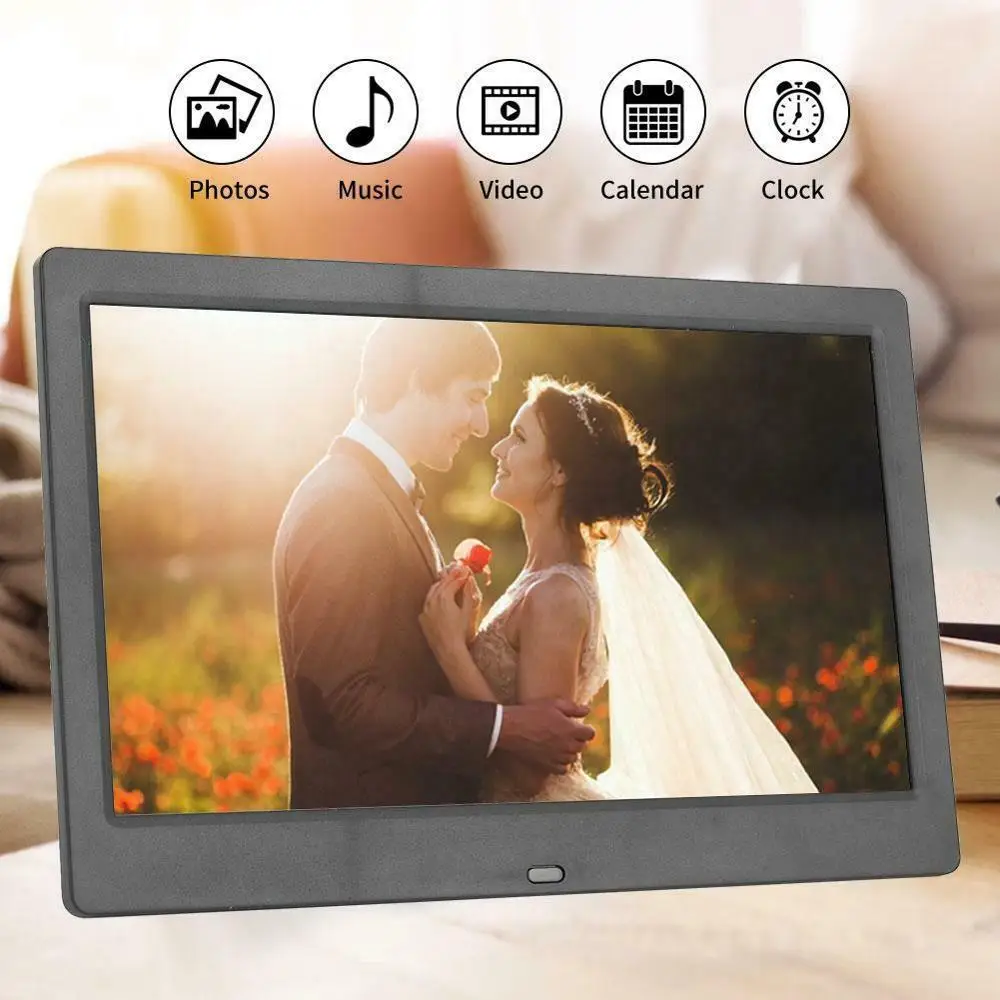 Ультратонкая цифровая фоторамка 10 '' поддержка MP3 MP4 MOVIE + пульт дистанционного