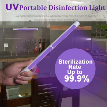 

New Portable UV Sterilizer Light Stick for Home Hotel Handheld LED UVC Lamp Sterilizer Disinfection Rod Personal Care Germicidal