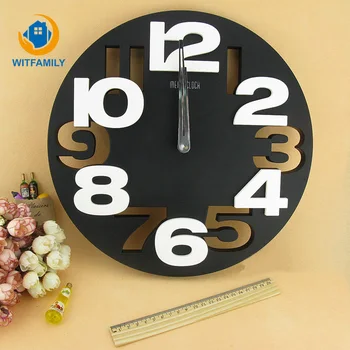 

3d Large Decorative Modern Design Digital Watch Wall Clock Round Big Hanging on The Wall Kitchen Wall Clock Home Decor