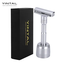 Регулируемая Безопасная бритва с двойным краем, Классическая Бритва для мужчин, мягкая и агрессивная Бритва для удаления волос 1-6 файлов