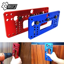 

Hole Handle Pitch Punch Locator Woodworking Aluminum Alloy Pocket Jig Set Wardrobe Door Cabinet Positioner Drill Guide Sleeve
