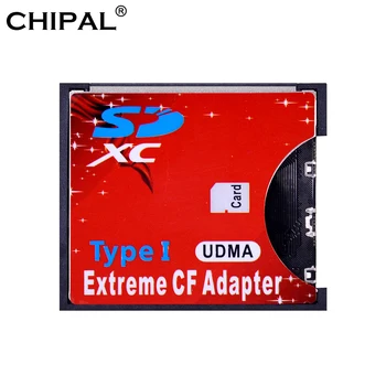 

CHIPAL High Speed SD to CF Card Adapter Cardreader UDMA SDHC SDXC to Standard Compact Flash Type I Memory Converter Card Reader