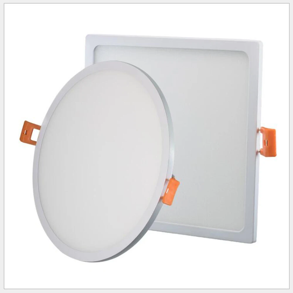 

Ultra Thin Round LED Panel Light 5W 8W 16W 22W 32W Aluminum Ceiling Recessed Downlight open hole adjustable White 6000-6500K