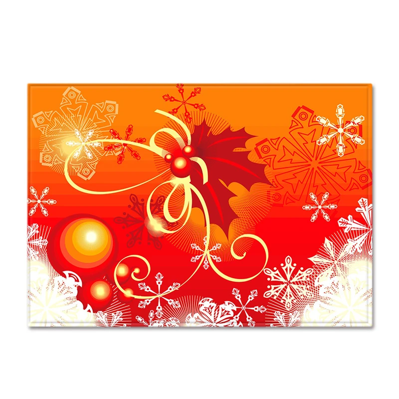 3D большой яркий Противоскользящий Прямоугольный Коврик, мягкий фланелевый моющийся коврик для гостиной, тонкий напольный коврик, рождественские украшения для дома - Цвет: No 6