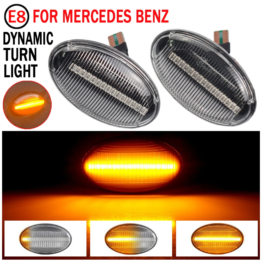 2Pcs  LED  ȣ  ̵ Ŀ ڵ ׼ Ʈ 450 452  ޸- W168 W639 W447 Citan 415