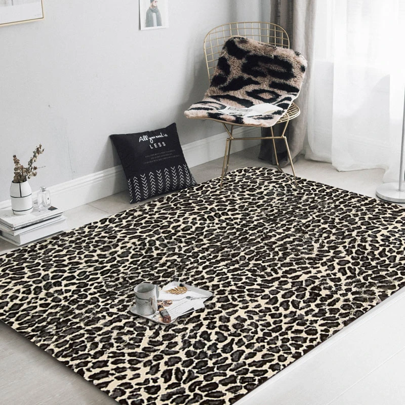spreiding ontslaan Geef energie Leopard Print Carpet Living Room Modern Home Decoration Bedroom Floor Rugs Anti  Slip Chair Cushion Nordic Lounge Mats 160X230|Carpet| - AliExpress