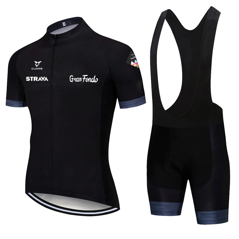 Cycling Jersey 2020 Pro Team STRAVA Summer Cycling Jersey Set