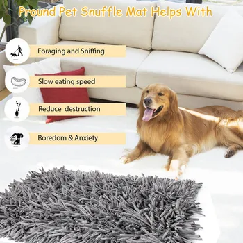 

Dog Snuffle Mat Feeding Mat for Dogs Encourages Natural Foraging Skills Perfect