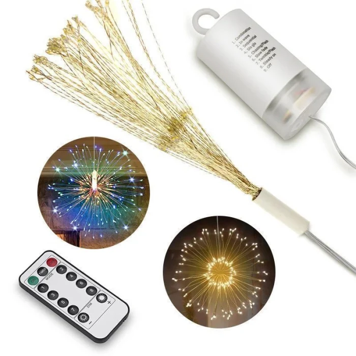 Hot LED Fairy Lights 8 Modes Dimmable StringLights with Remote Control for Party Home Outdoor LSK99