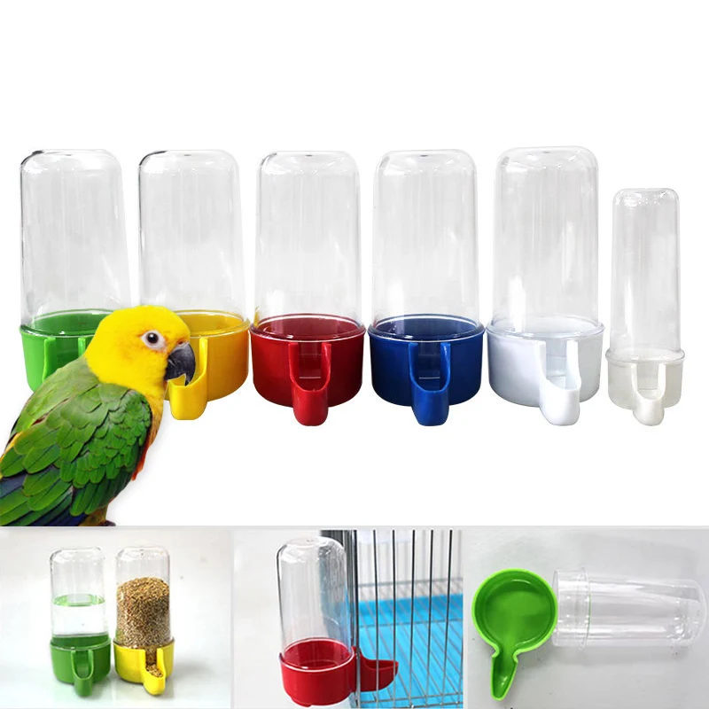

Container Drinking Feeder Tool Bottle Dispenser Pet Food Storage Plastic Canary 50ml/200ml