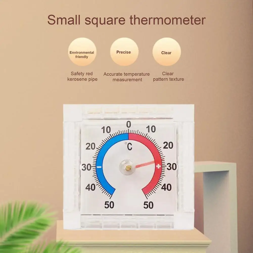 1pc, Thermometer Hygrometer, Two-in-one Pointer Type Thermometer  Hygrometer, Classical And Elegant Brass Color Indoor Room Temperature  Humidity Meter
