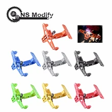 NS модифицированный CNC алюминиевый мотоциклетный регулируемый угол номерного знака Рамка Кронштейн мотоцикл задний номерной знак держатель с светильник