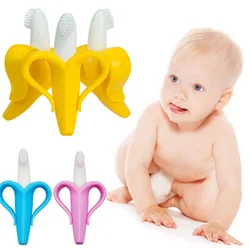 High Quality Baby Teether Toy Easy To Hold Silicone Soft Teething Soothing Molar Toy Newborn Teethers Baby Accessories