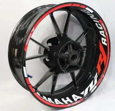 Для honda CBR650F мотоциклы колеса наклейки водонепроницаемый Светоотражающие Обода наклейки передние и задние пользовательские внутренний обод - Цвет: as the photo