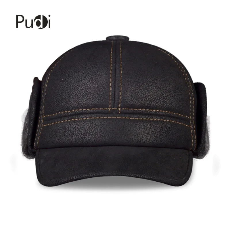 leather flap hat