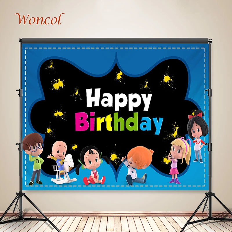 Woncol Cleo And Cuquin Photo Backdrop Happy Birthday Photography Background  Banner Poster Vinyl Photo Studio Photocall - Backgrounds - AliExpress