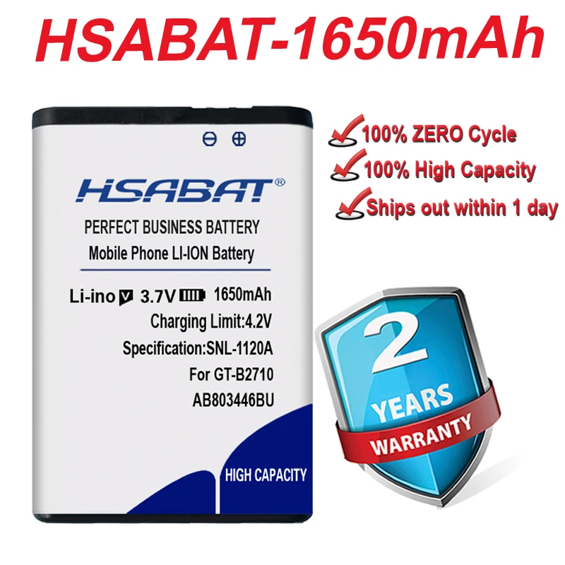 HSABAT Newest Battery For Samsung GT B2710 Xcover Battery 1650mAh  AB803446BU AB803446BA|Mobile Phone Batteries| - AliExpress