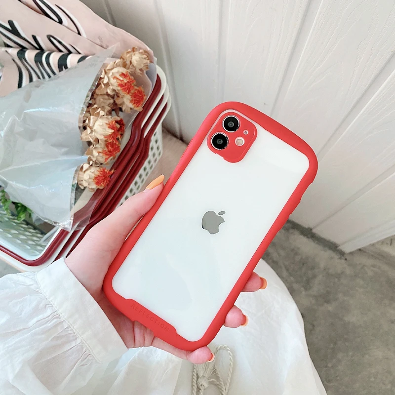 iphone 13 mini case clear iFace Transparent Bumper Shockproof phone Cace For iphone 13 12pro max X XR XS Max 7 8 Plus SE2 11 Anti-Drop Back Cover best iphone 13 mini case