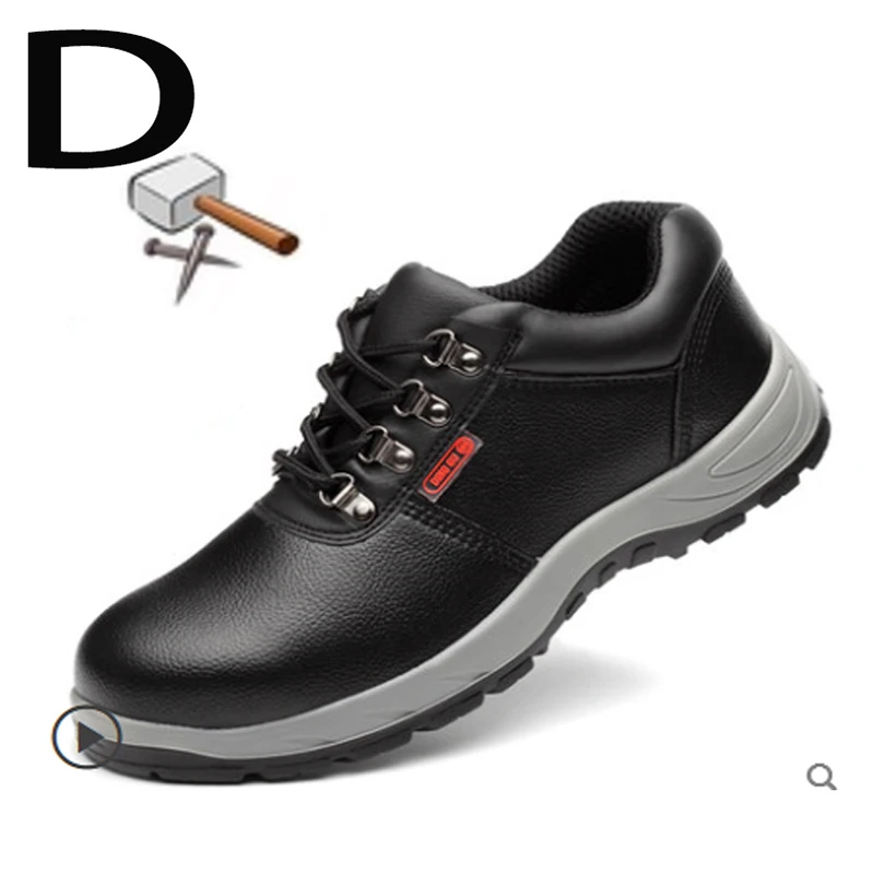 Мужская зимняя защитная обувь со стальным носком; мужские уличные противоскользящие стальные прокольные строительные ботинки; Рабочая обувь - Цвет: Оранжевый