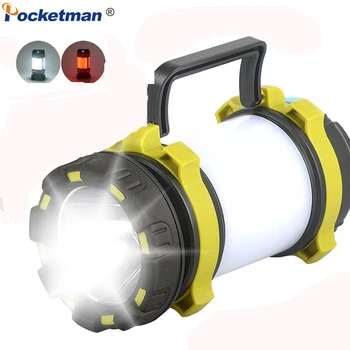 

Most Powerful LED Lamp Lantern Portable LED Camping Light USB Rechargeable Dimmable Work Light Waterproof Searchlight