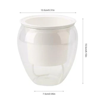 

Transparent Self Watering Plant Flower Planting Pot Plastic Planter Home Garden Decorative Selfwatering Plant Pot Container New