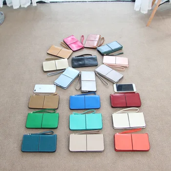 

Wallet Ms. Long Wallet Handbag Large-capacity Small Change Mobile Phone Bag Zip Horizontal Pure Wallet