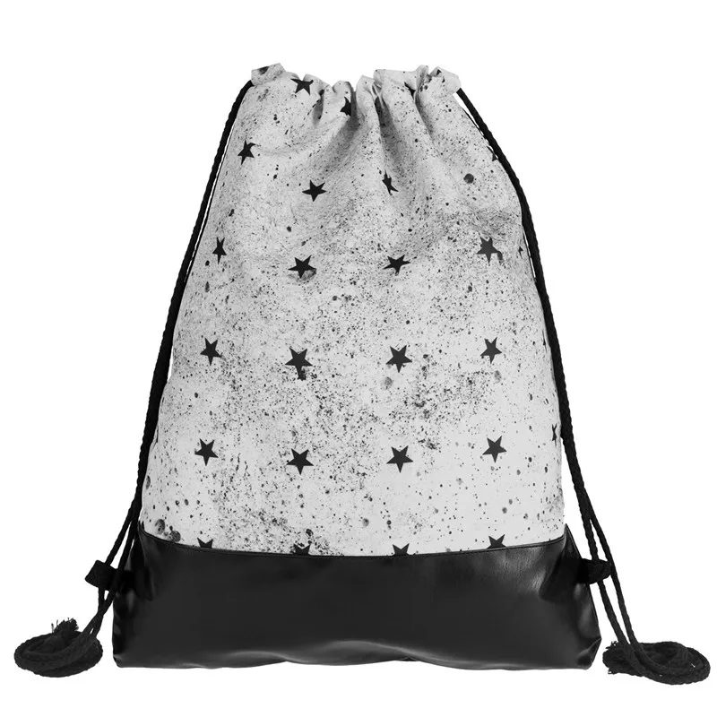 AliExpress Лидер продаж кожаный подошва модный мешок с кулиской с принтом AliExpress Лидер продаж женский рюкзак с кулиской рюкзак