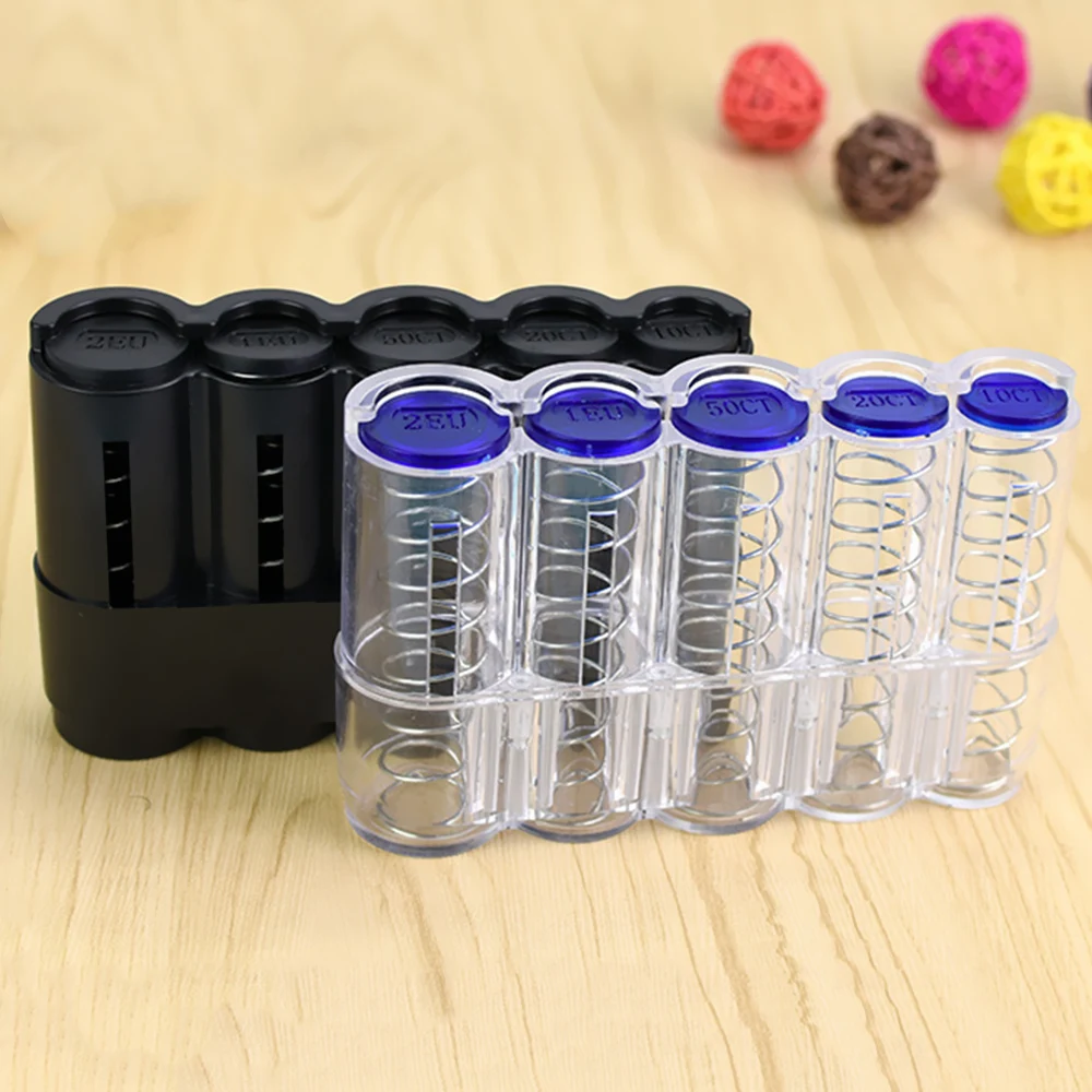 Coin Storage Dispenser Euro Change Holder Case Wallet Money Box Purse For Taxi