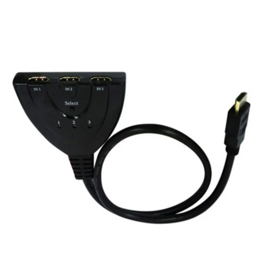 Горячая Распродажа 1080P 3D Mini 3 переключатель порта HDMI 1080P выключатель HDMI делитель 3 в 1 из Порты и разъёмы концентратор для DVD HDTV Xbox PS3 PS4 1080P