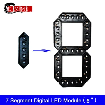 

Free shipping 6" Inch 7 Seven Segment Digita Numbers Module with Red / Green / Yellow / White / Blue Color Waterproof IP65