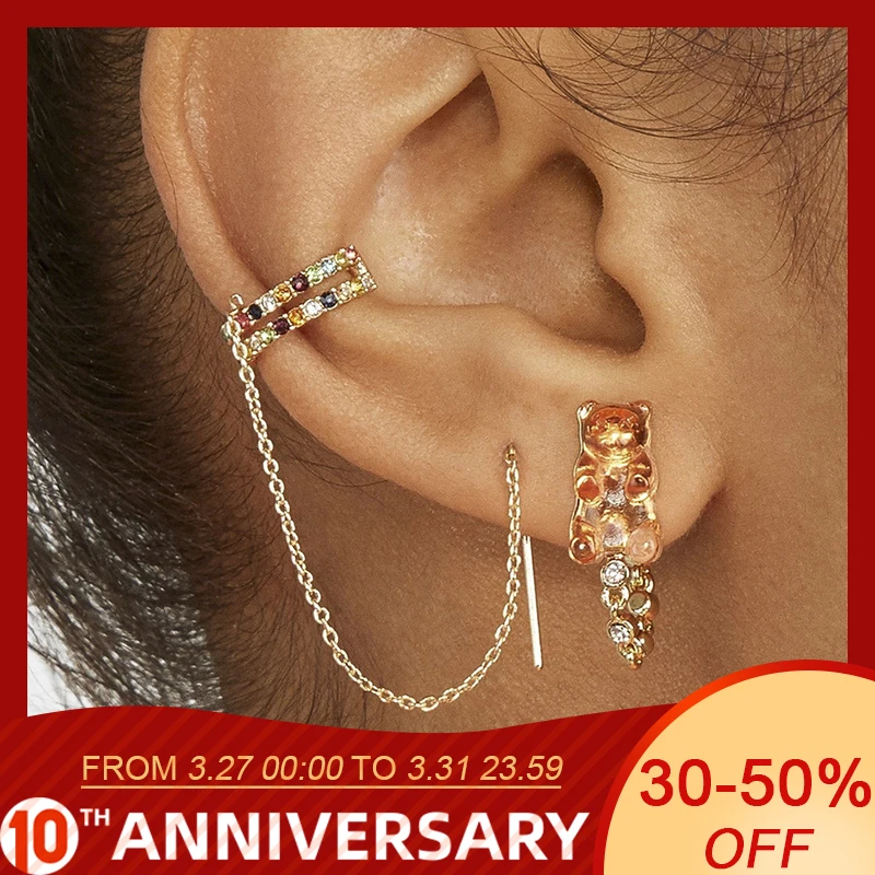 

Exquisite Single Ear Clip Threader Earrings Simple Female Ear Clip Creative Jewelry For Women Fashion Ear Clip