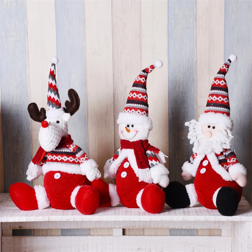 

Christmas Decoration for Tree Sitting Figures Merry Christmas Gift Doll Lovely Figurines Natal Decoracion Xmas Decor Ornaments