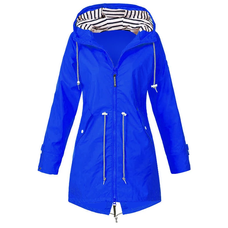 Sfit женский плащ переходная куртка SunsetAutumn зимний дождевик походная куртка для походов на открытом воздухе походная куртка пальто для женщин - Цвет: Blue