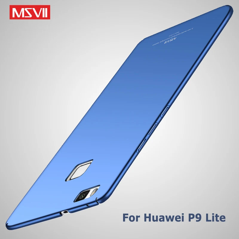 P9 чехол Msvii кольцо для пальца Тонкий матовый Huawei P 9 Plus Чехол держатель Lite 2016 2017