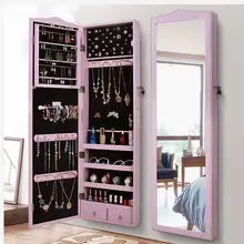 Европейский стиль туалетное зеркало получает шкаф настенный подвесной крепеж зеркало для спальни все зеркало в полный рост шкаф с украшениями cloakr