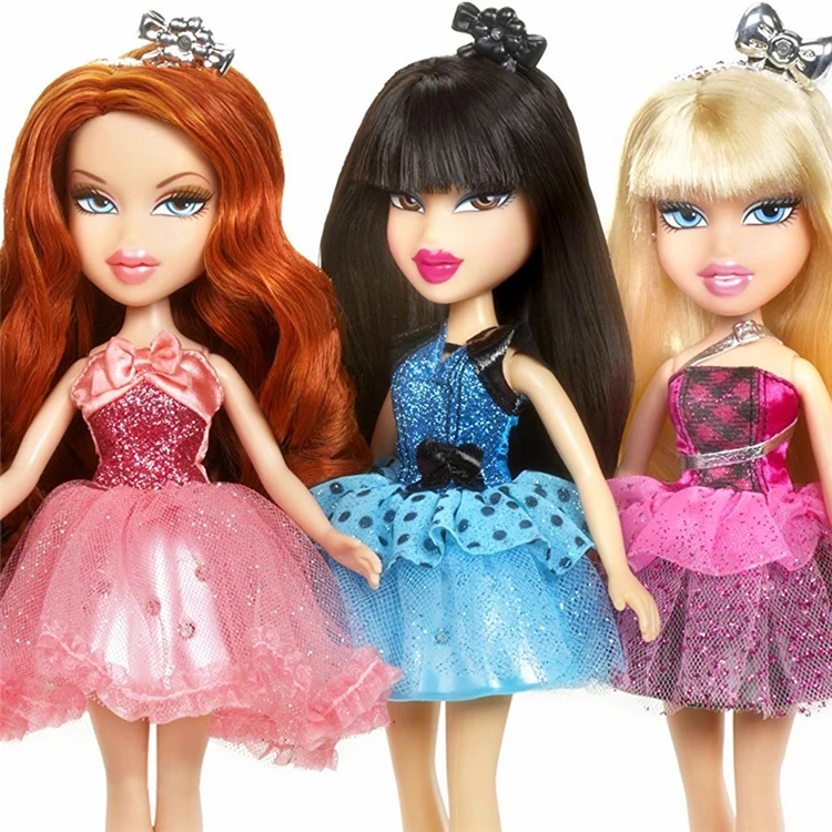 27cm Beautiful Fashion Prom Skirt Bratz Doll Dress Up Action Figure Toy For Girl With Original Boxed Can Not Shine photo